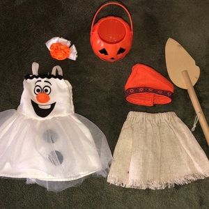 Wellie Wisher American Girl doll clothes. Olaf and Moana